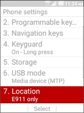 Select Location