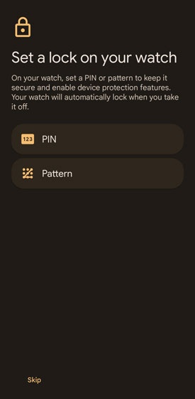 Set lock option