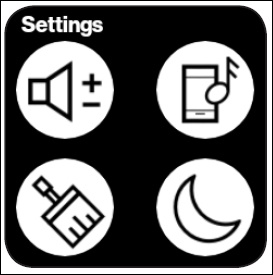 Settings screen