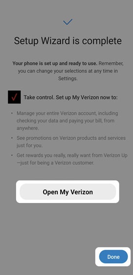 Setup Wizard is complete screen