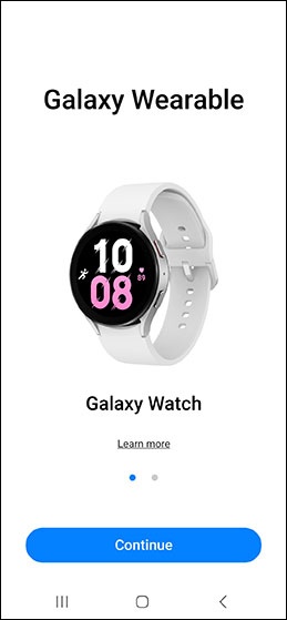 Samsung galaxy watch active setup online