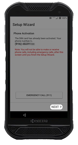 Phone activation