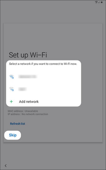 Add Wi-Fi network