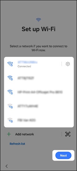 Set up Wi-Fi