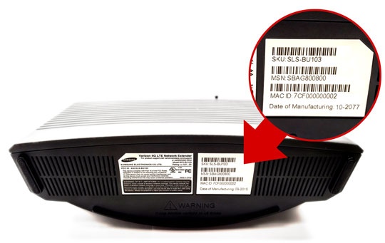 Barcode label, MAC and S/N