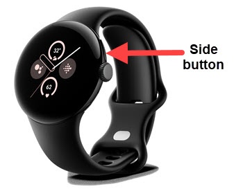 Tap the side button