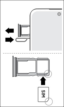 insert SIM card