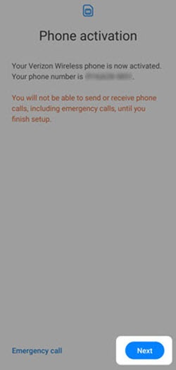 Phone activation