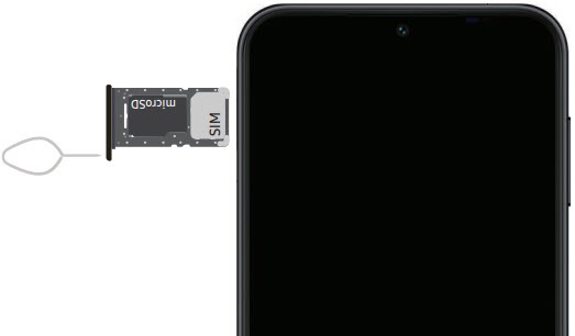 SD card / SIM tray