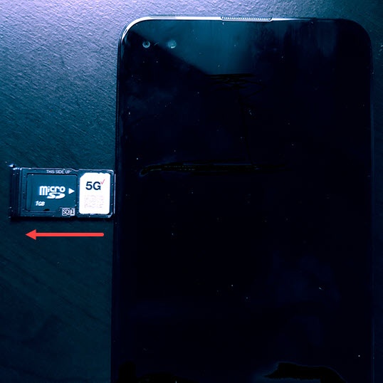 remove SD tray