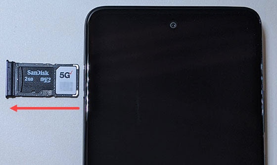remove SD tray