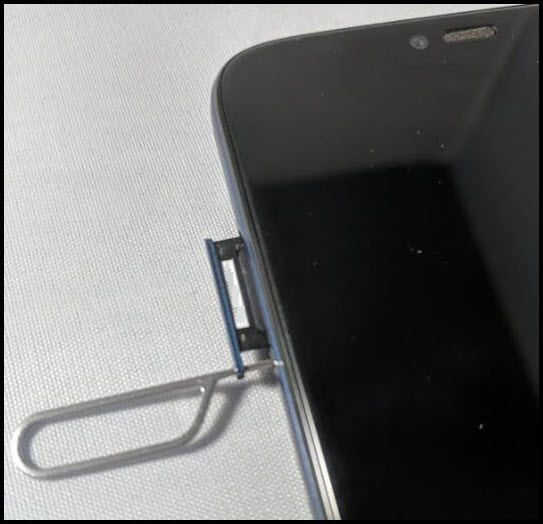 Remove SD / memory card tray 