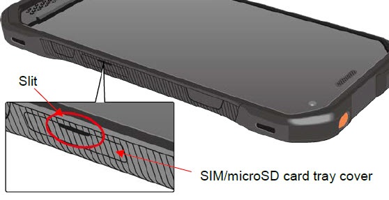 Remove SIM/SD tray