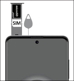 Remove SIM/SD tray