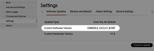 Software Version