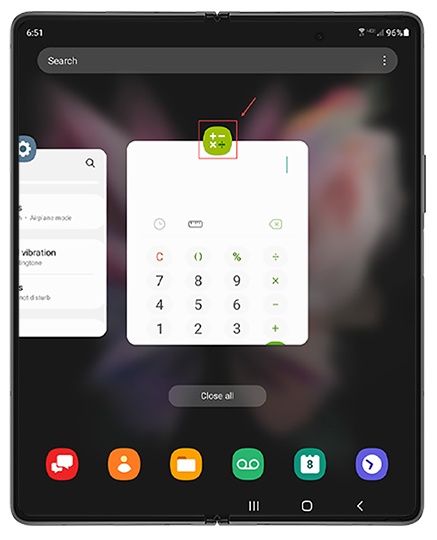 Recent App Options