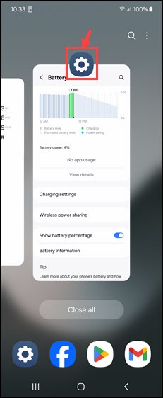 Recent App Options