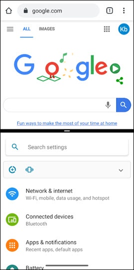Split ScreenMenu