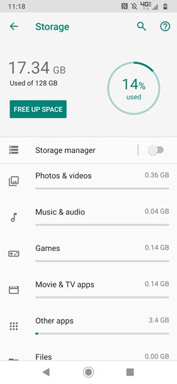 Storage memory availability