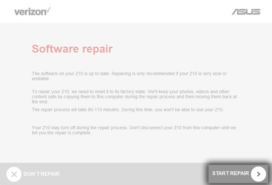 Click Start Repair