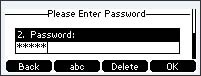 Enter password