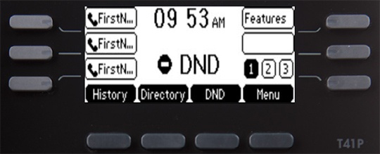 Home screen with Do Not Disturb enabled