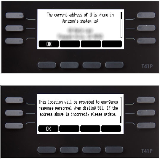 911 address screen