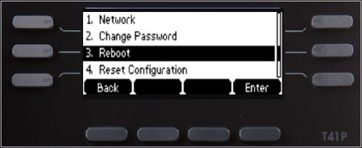 Select Reboot 
