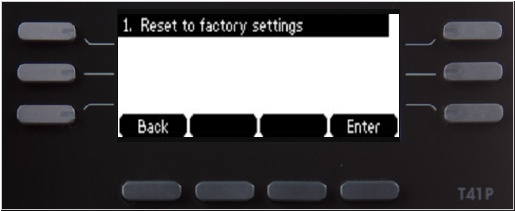 Select Reset to factory settings