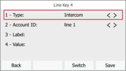 Press Intercom key