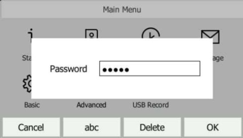 Enter password then press OK