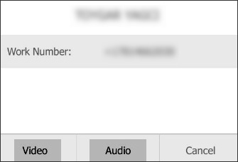 Tap video call from contacts