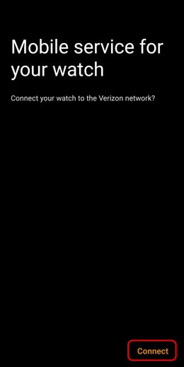 Galaxy watch not store connecting to network verizon