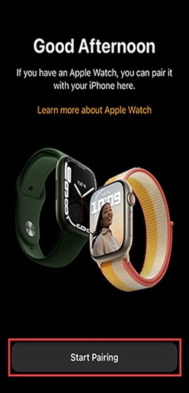 Pairing iwatch deals to new phone