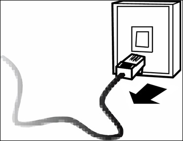 Unplug telephone