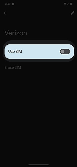 Use SIM switch
