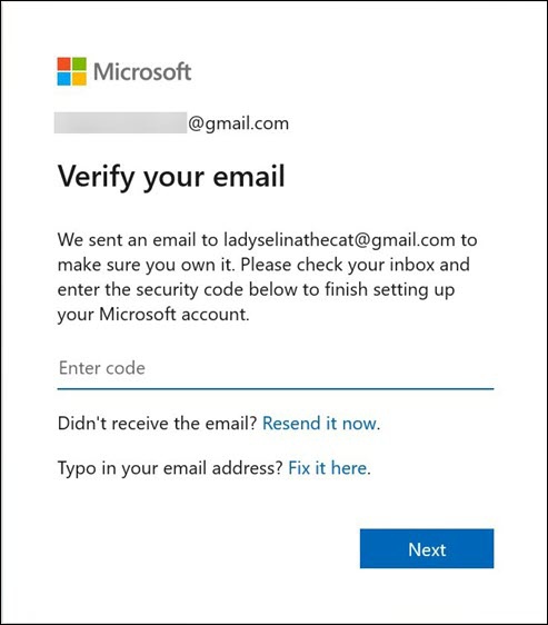 Verify email