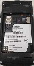 Alcatel GO FLIP V - View Device ID