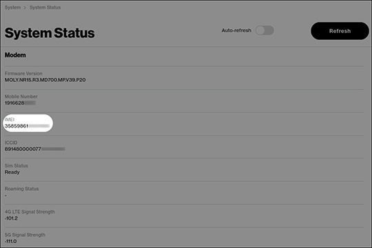 View IMEI