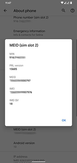 Why does my phone have two IMEI numbers? 