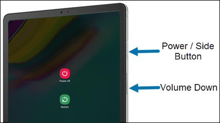 Samsung Galaxy Tab S5e Restart Device Verizon