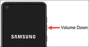 Volume down button