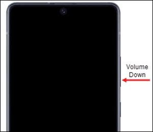 Volume down button
