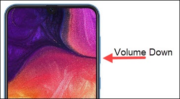 Volume down button