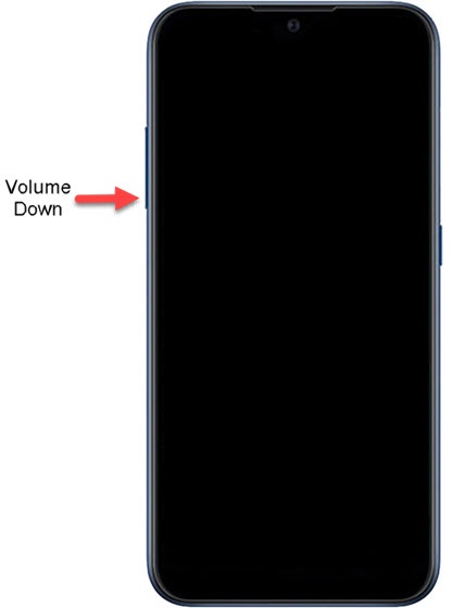 Volume down button