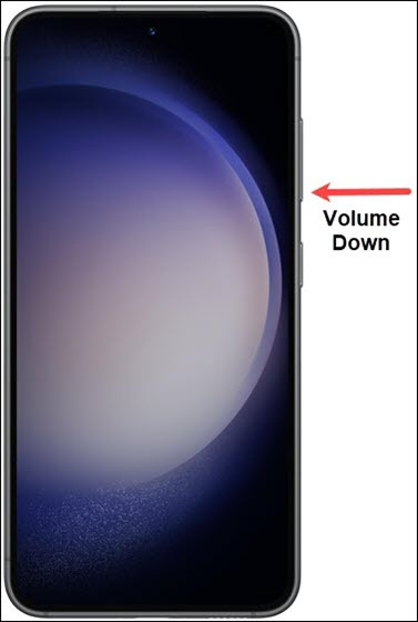 Volume down button