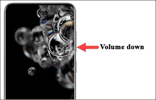 Volume down button