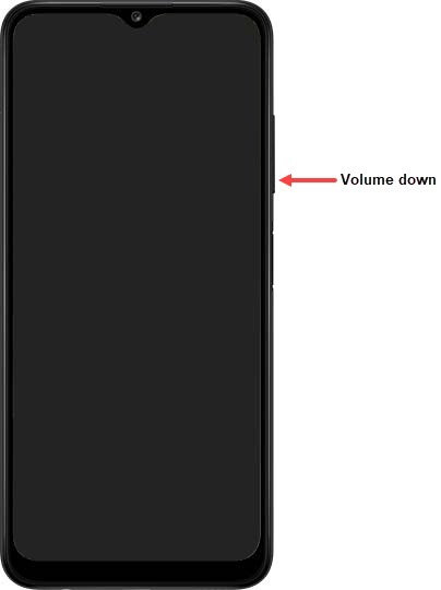 Volume down button