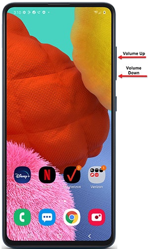 Volume buttons Volume buttons