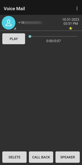 Voicemail Place Callback